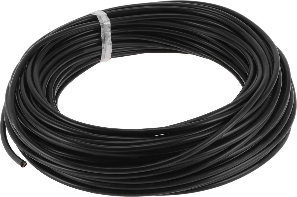 1 Stück 20AWG Universaler Massekabel-Autoradio, Automobil, Autolautsprecher Stromkabel Vollständig isoliert & Soft-Touch-Mantel TC Schwarz 98FT 3...