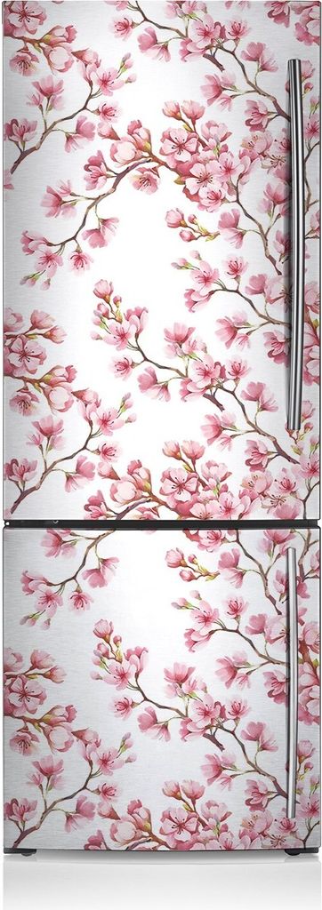 Magnetfolie Aufkleber Kühlschrankmagnete 60x180 cm - Kirschblüte