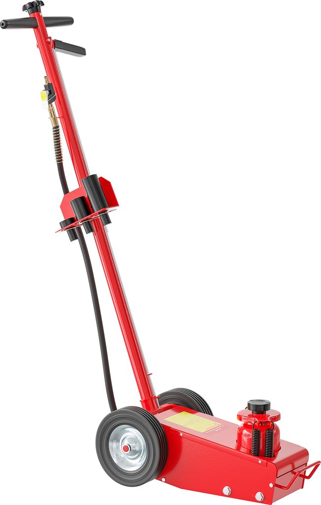 Wiltec Pneumatischer Rangierwagenheber 22 t, 245-535 mm, Fahrbar, mit Druckaufsätzen, Druckluft Wagenheber für Lkw Kfz und Werkstatt