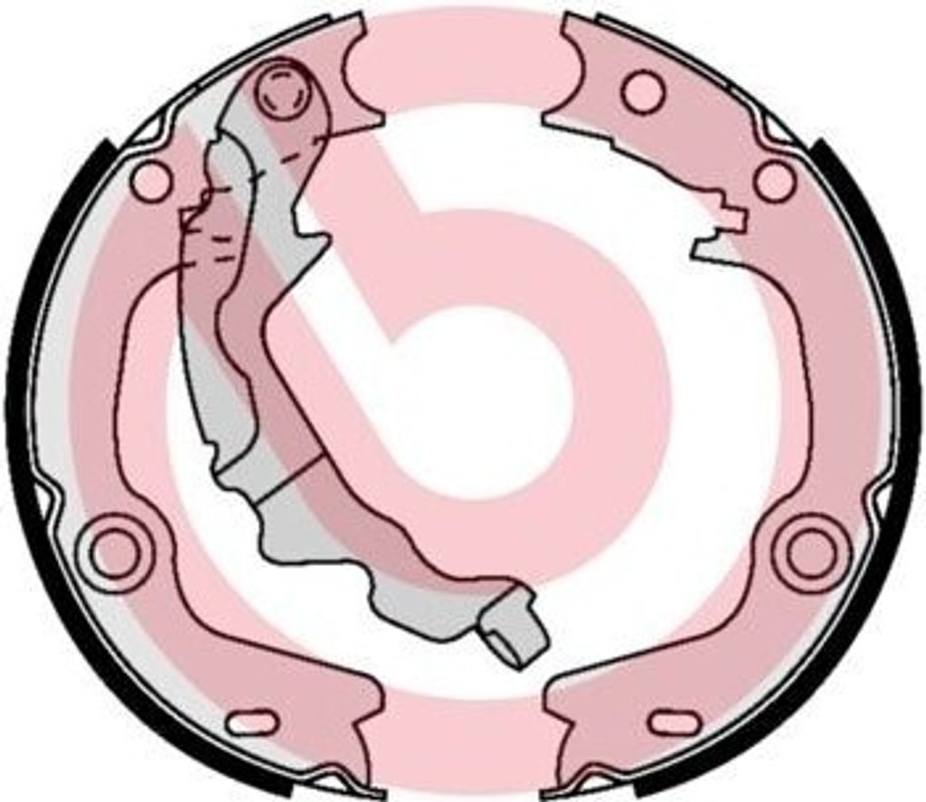 BREMBO S 30 532 Handbremsbeläge für HYUNDAI ACCENT III (MC) Handbremse 168mm