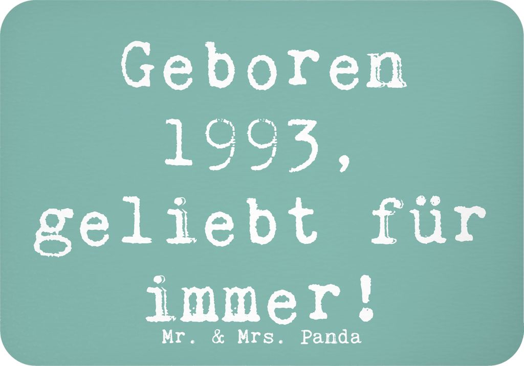 Mr. & Mrs. Panda magnet Spruch 1993 Geburtstag - Meeresbrise - Geschenk, Jubiläum, liebevolle Geschenke, Kühlschrankmagnet, zettelhalter, Happy B...