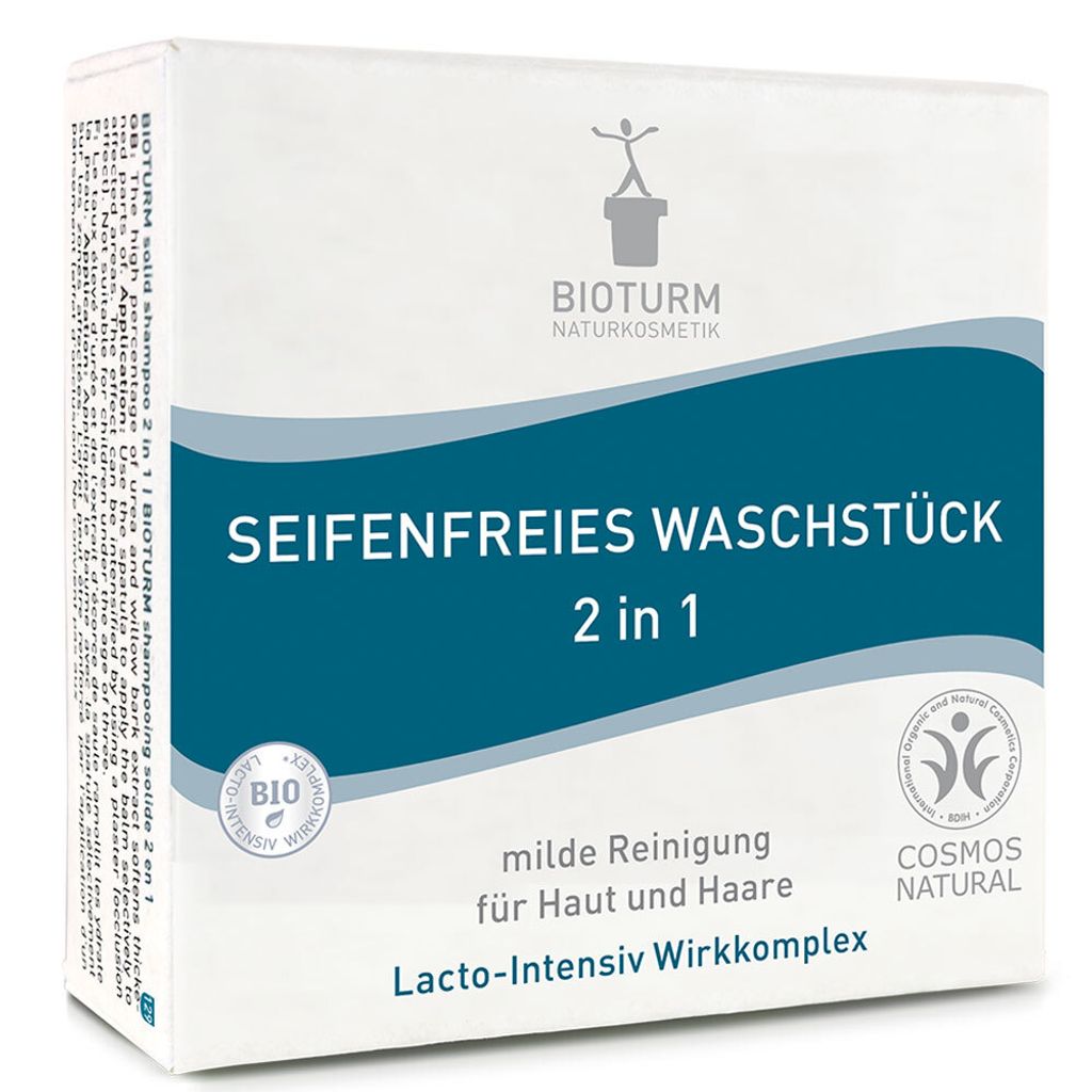 BIOTURM Seifenfreies Waschstück 2-in-1 100 g