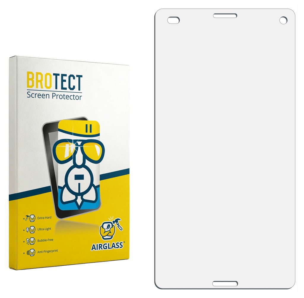BROTECT Schutzglas für Sony Xperia Z3 Compact Schutzfolie Panzer Folie Glas Display Schutz klar