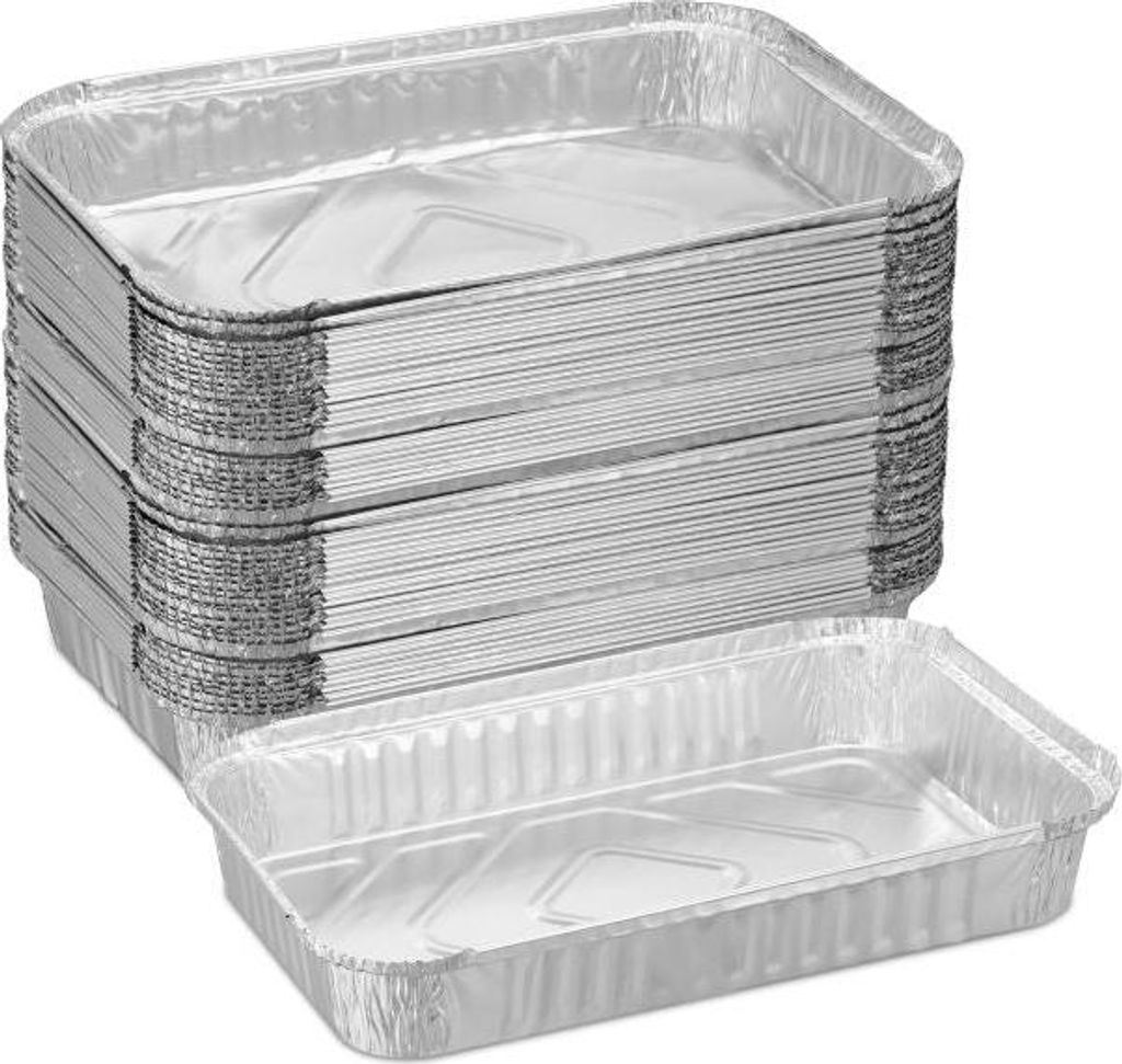 Grillschalen aus Aluminium, 50er-Set