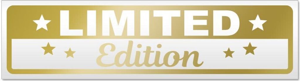 Kiwistar Limited Edition Magnetschild Schild magnetisch - 60cm Gold - Magnetfolie für Auto PKW Kfz