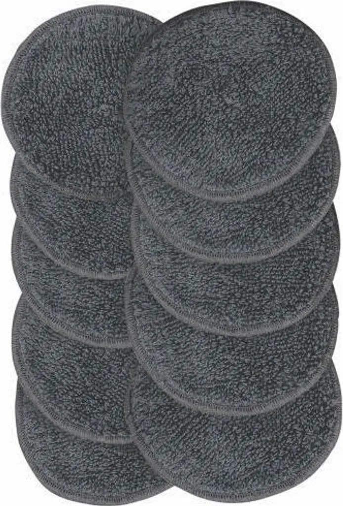 Blomus set di 10 dischetti struccanti Asea Pewter, dischetti struccanti, cotone, 8 cm, 66344