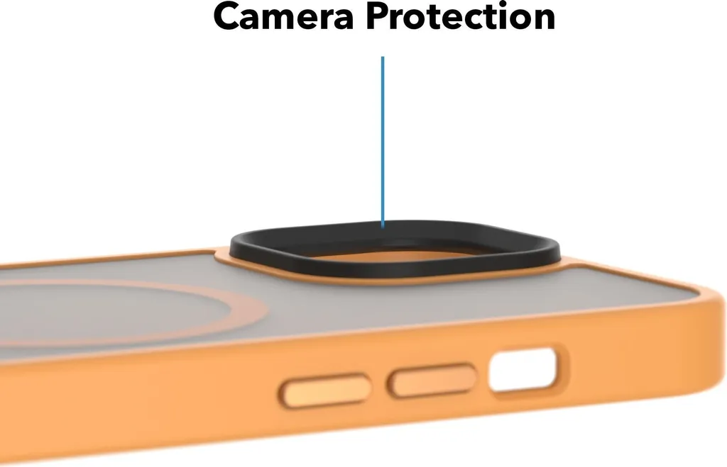 Protection iPhone 14 Jaune Coque Magnétique Mate Compatible MagSafe