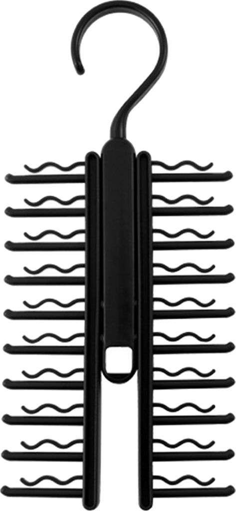 Krawattenhalter mit 20 Reihen, um 360 Grad drehbar, verstellbar, für Krawattengürtel, Kleiderbügelhalter, platzsparend, für Schals und Gürtel,...