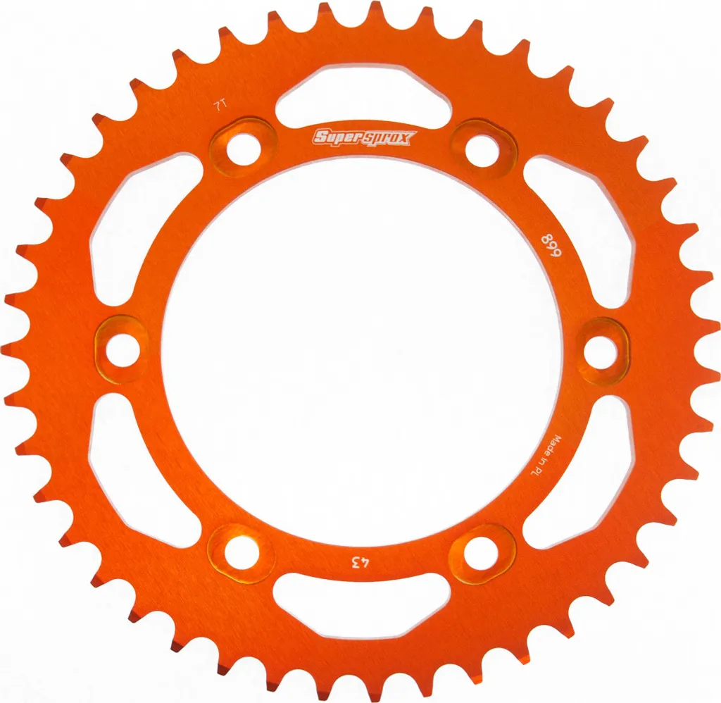Couronne de Transmission 525 43 Dents Alu Supersprox Orange 125/150