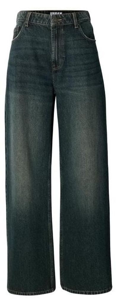 Urban Classics Jeans Damen Ladies Regular Wide Leg Jeans blau 29