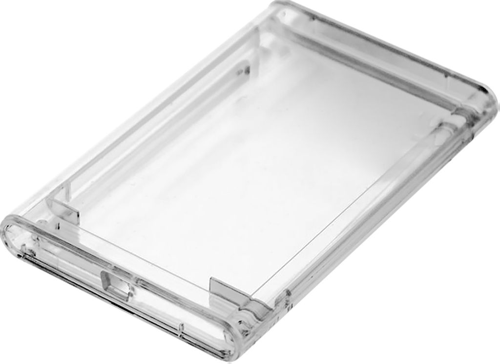 3,5-Zoll-Festplattengehäuse Stabiler Mehrfachschutz ABS USB2.0 Klarer Festplattenrahmen für Laptop