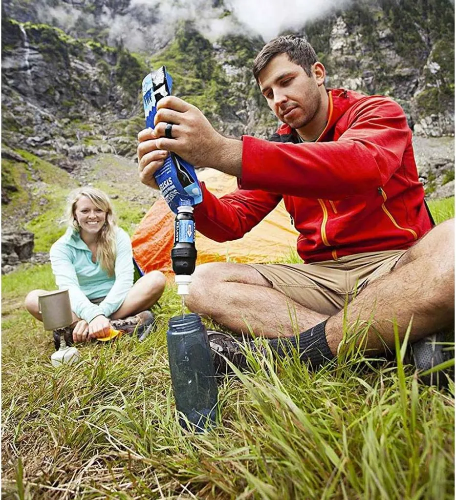 Sistema Di Filtrazione Acqua Sawyer Squeeze Con Tasca Cnoc Da 2 L – Portatile E Leggero, Rimuove Batteri E Microplastiche