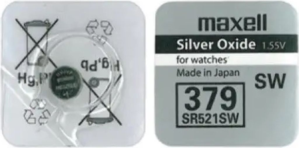 Maxell 18293000, Batria na jedno pouitie, SR521SW, Obrázok produktu 