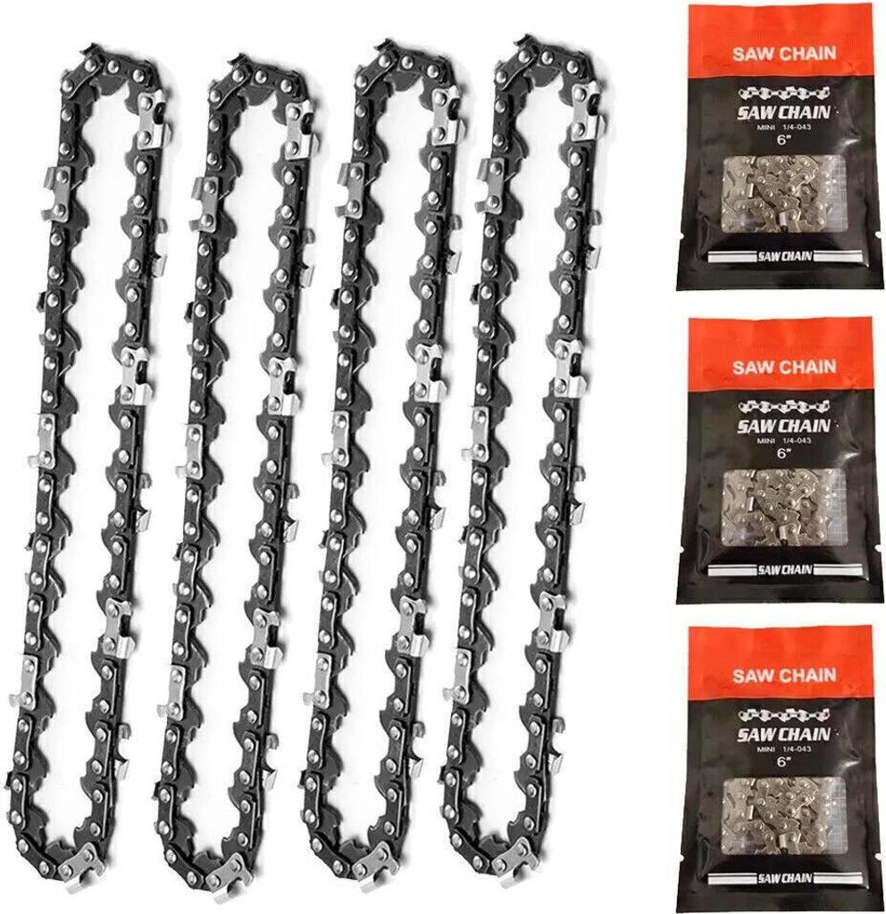 4dílný řetěz Motorové pily Náhradní řetěz pro 6palcové mini Obrázek produktu 