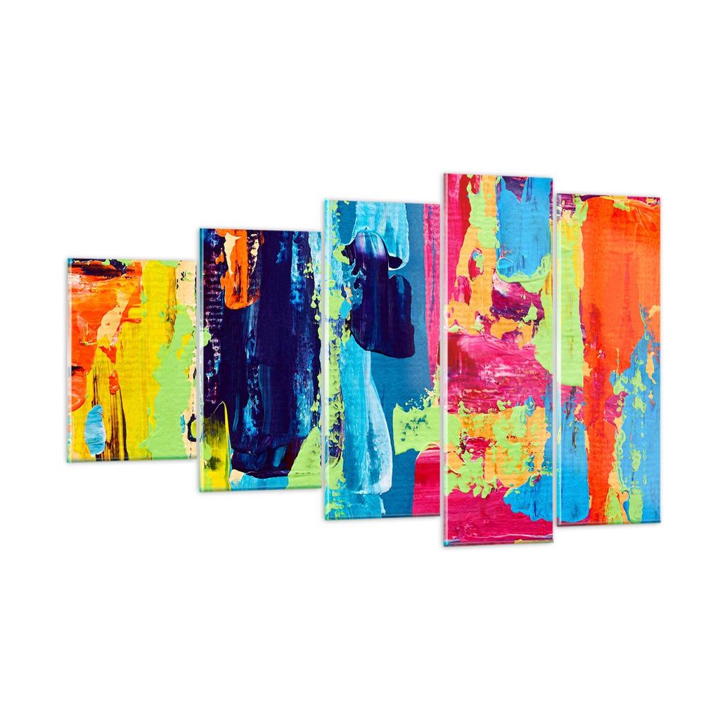 Bilder auf glas - Abstraktion Design Grafik - 100x60cm - Glasbilder - Wandbilder - Kunstdruck - zum Aufhängen bereit - Wanddekoration aus Glas - G...