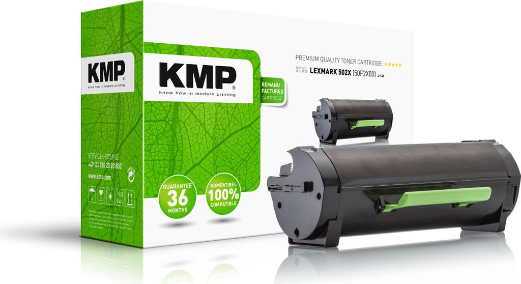 KMP L-T49 schwarz Toner kompatibel zu LEXMARK 50F2X00