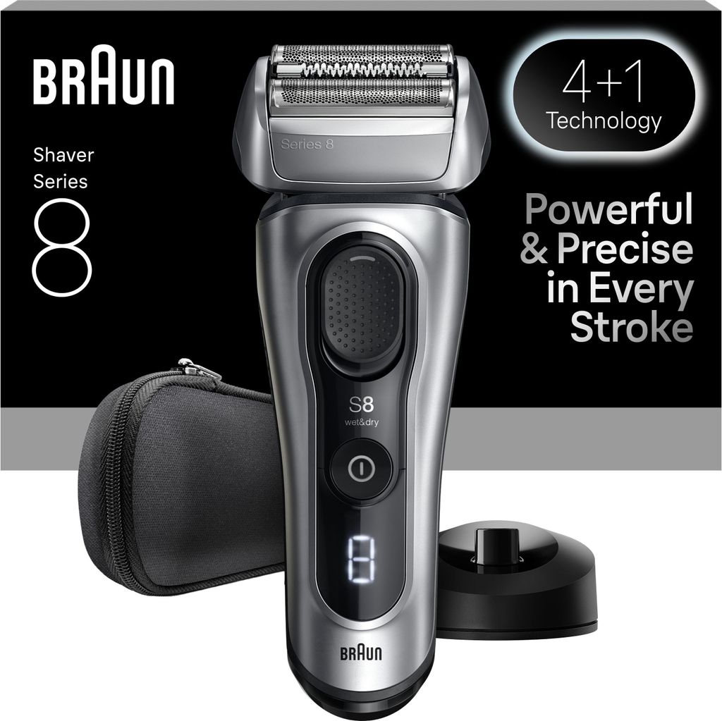 BRAUN Series 8 Electric Shaver - Black - 60 Minutes Battery Productafbeelding 