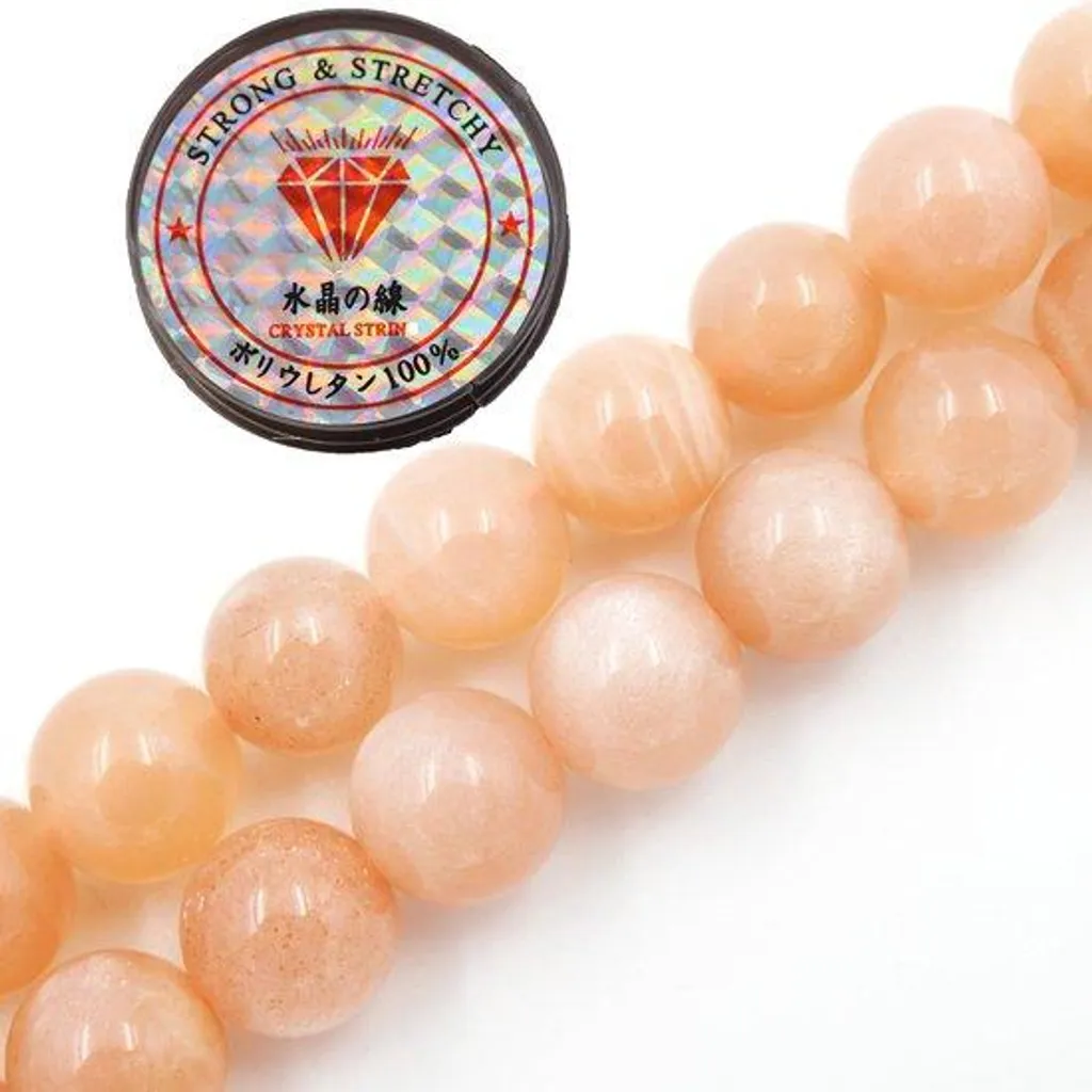 76 Perles Énergétiques de 10 mm en Pierres Thérapeutiques pour Bracelet