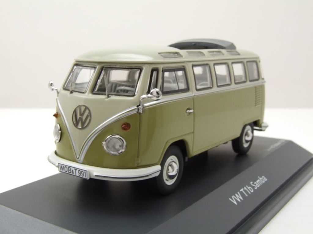 Schuco 1:43 VW T1b Samba grün/grau  450359200 Produktbild 