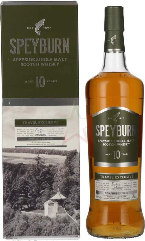 Speyburn 10 Years Old Speyside Single Malt Scotch Whisky 46 % 1,00 lt.