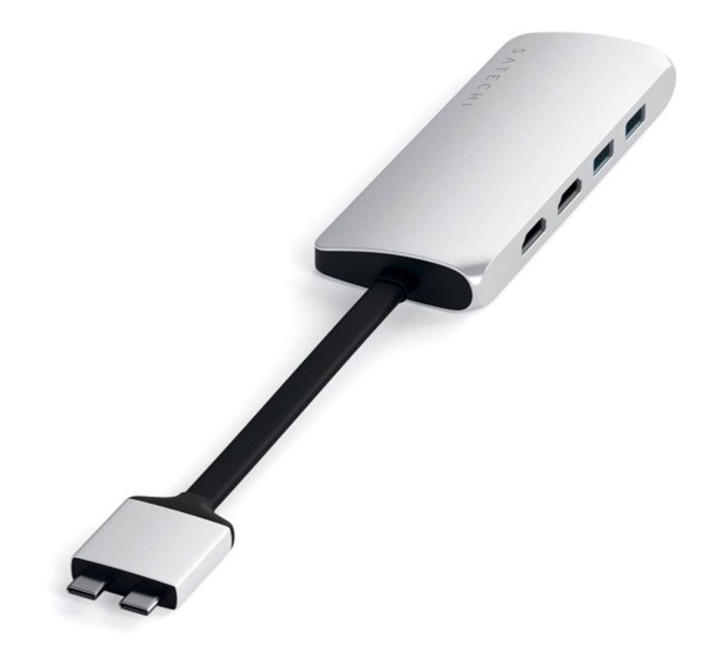 Satechi, Hub USB-C 2 ports multi-ports PD 60W Ethernet Dual Image du produit 