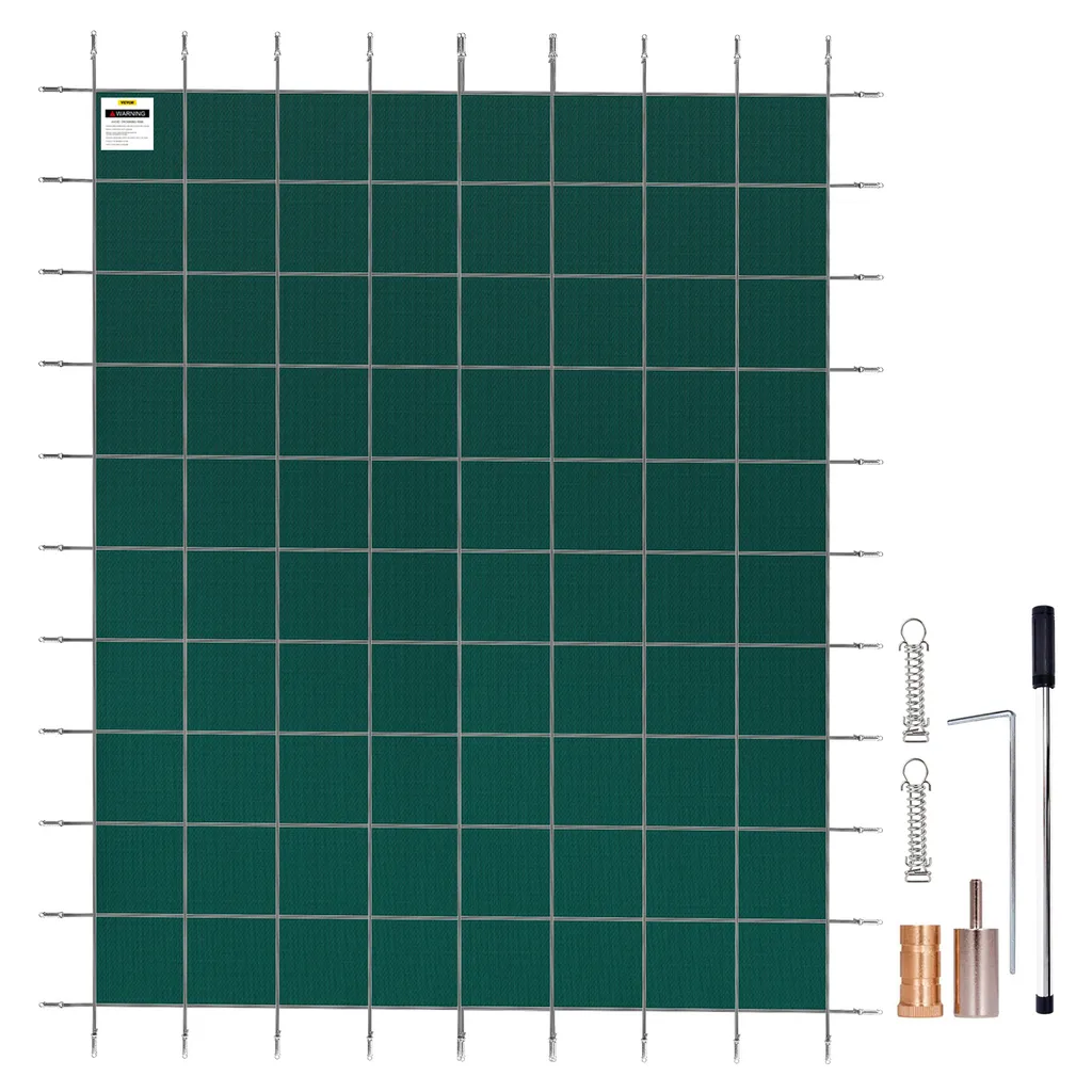 Protection de Piscine d'Hiver 6x12,8 m pour Grand Bassin de Jardin Privé