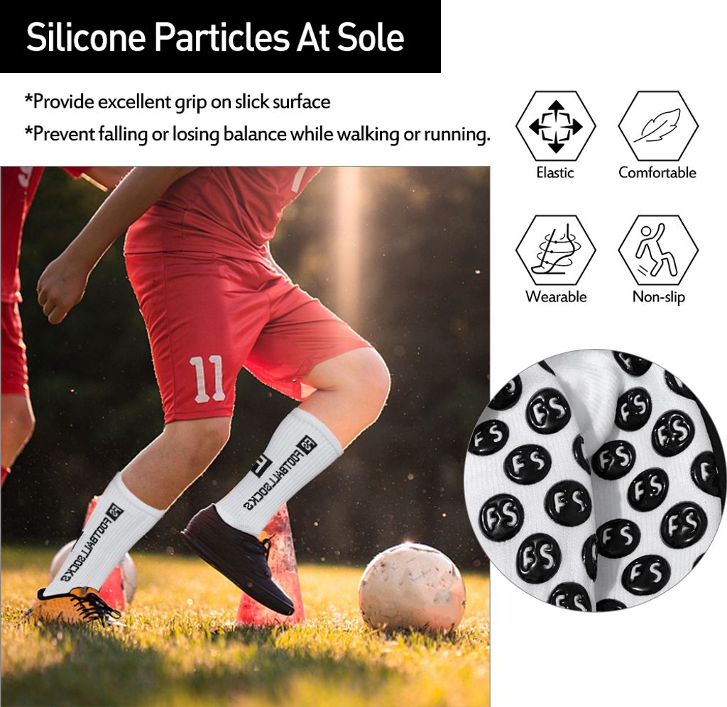 Fotbalové ponožky 10-pack sportovní ponožky protiskluzové Obrázek produktu 10