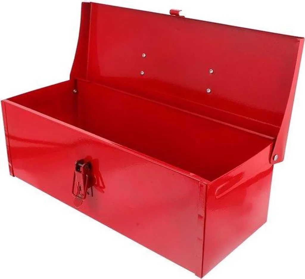 Boîte à outils de chantier portable en acier pour bricoleur itinérant