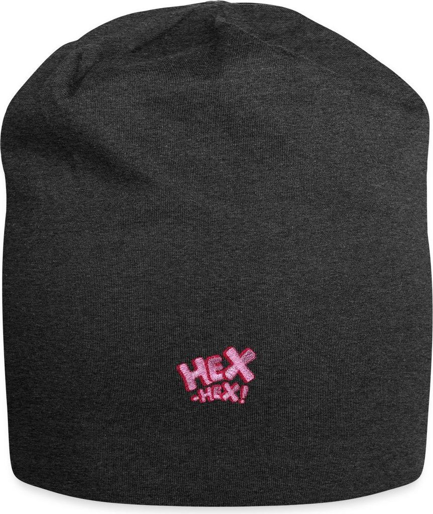 Spreadshirt Bibi Blocksberg Hex Hex Pink Stick Jersey-Beanie, One size, Anthrazit
