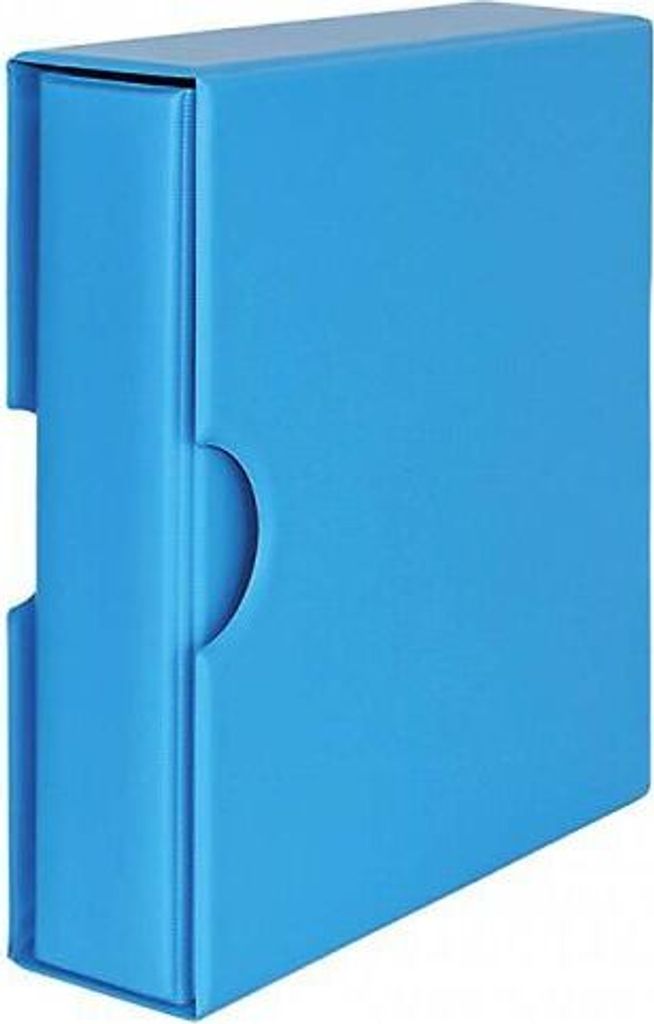 Lindner S3542-5 Set: Universalordner PUBLICA M COLOR-Nautic (blau) mit passender Schutzkassette