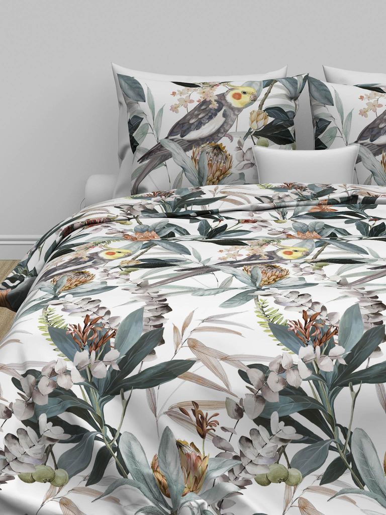Zohome Dekbedovertrek Kendal Wit 240x200-220 cm 100% Productafbeelding 