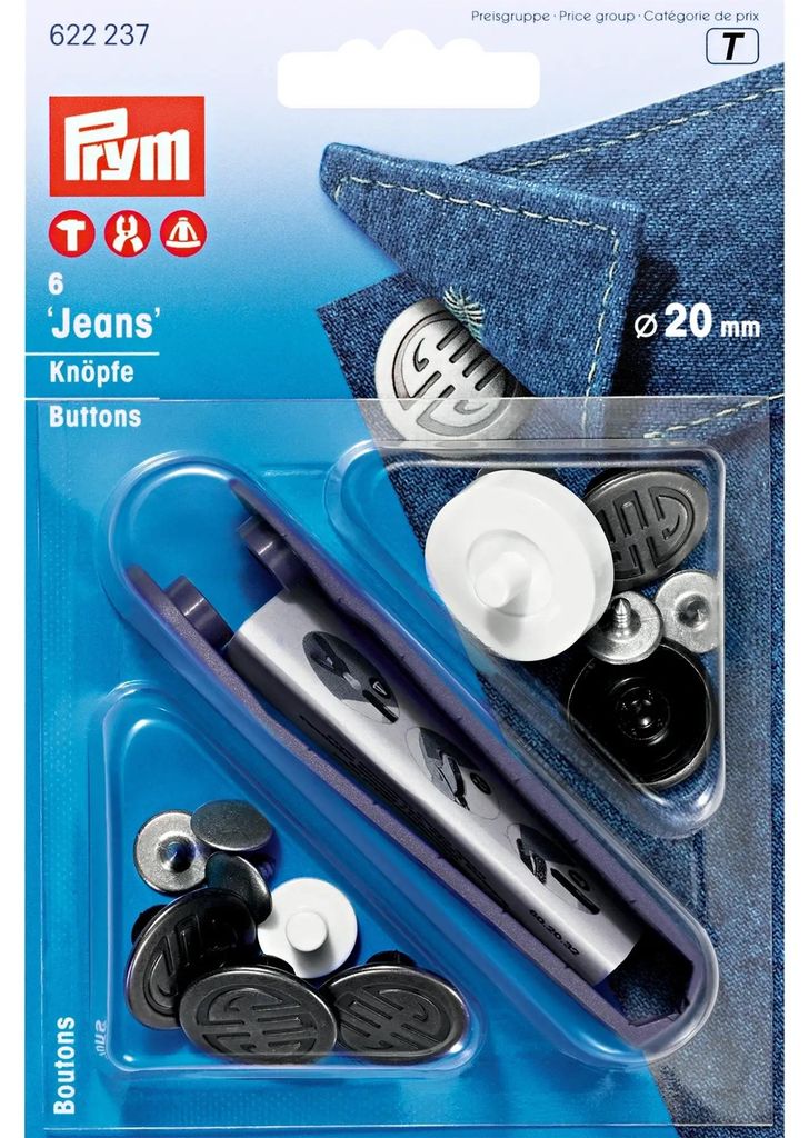 Prym NF-Jeans-Knöpfe Artdeco MS 20 mm alteisen Produktbild 