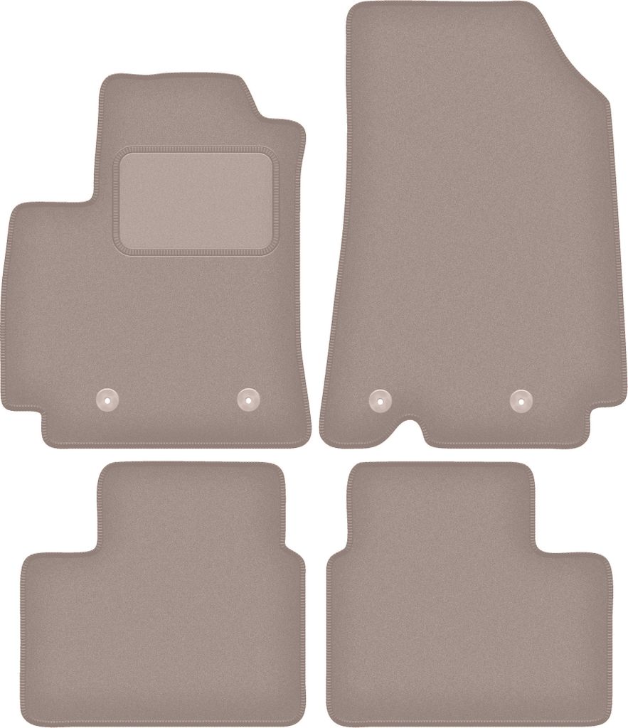 Velours-Autoteppiche für: Renault Arkana Crossover (2021-) Beige