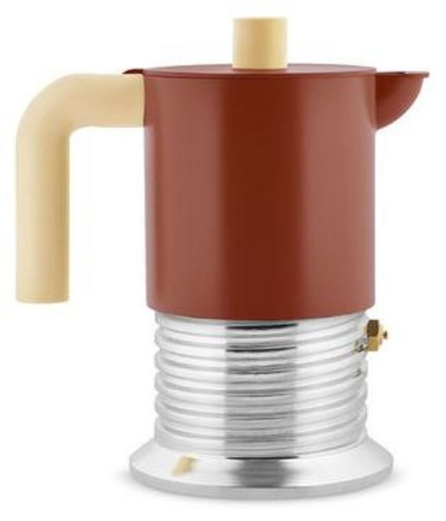 Alessi Vite Espresso Maschine Braun PM01/3 BR 8003299503414 Produktbild 
