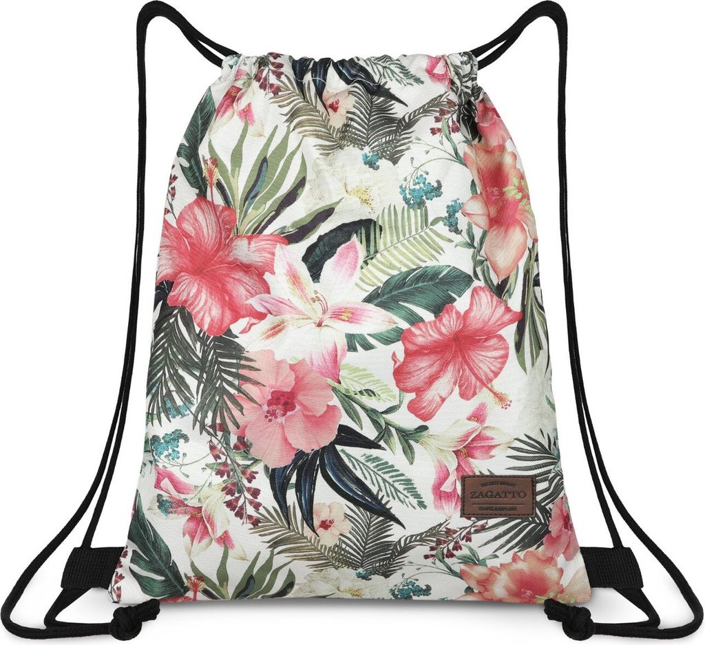 Zagatto Tasche Rucksack mit Blumenmuster „Marsilia" ZG710 Produktbild 