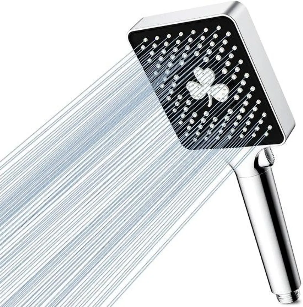 Douche Pluie Grande Taille Chromée 6 Jets Compatible Haute Pression