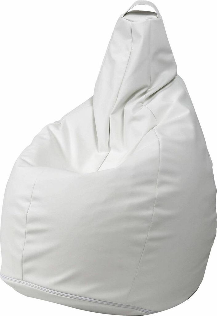 Pouf Agordo, Mehrzwecksessel, Sitzsack, Hockerhocker, Italy, 90x90 h120 cm, Weiß