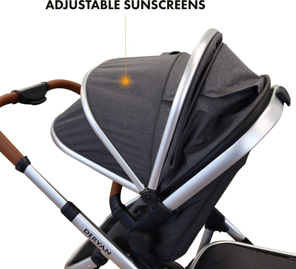 DERYAN Evy V2 Kinderwagen 2in1 - Duo Kinderwagen - Produktbild 10