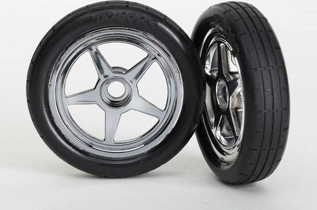 TRAXXAS Reifen+Felge vorn chrome 29 TRX6975