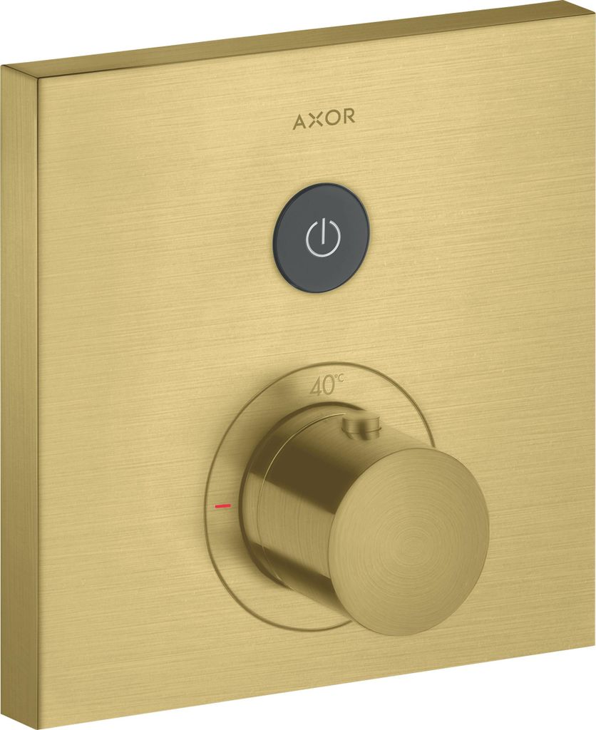 Thermostat AXOR SHOWERSOLUTIONS SQUARE UP für 1 Verbraucher brushed brass brushed brass