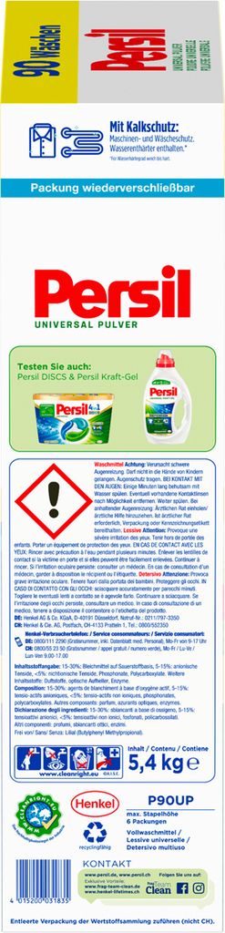 Persil Universal-Pulver 90WL 5400g Produktbild 4