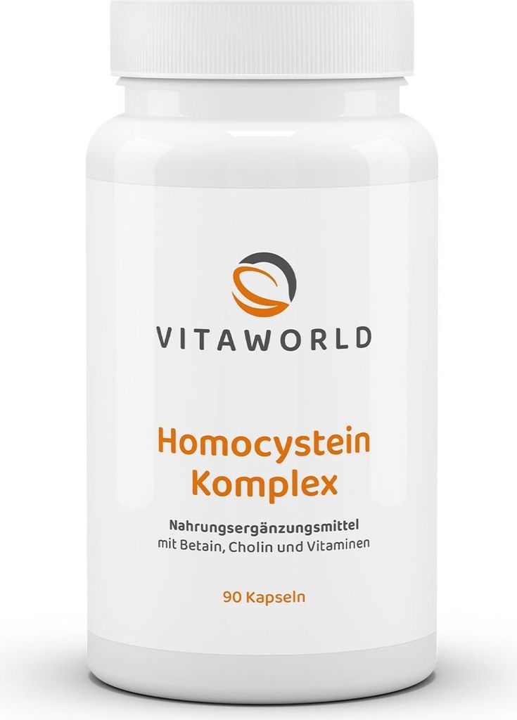 Vitaworld Homocystein-Komplex | 90 Kapseln | mit Betain, Cholin & B-Vitaminen | vegan