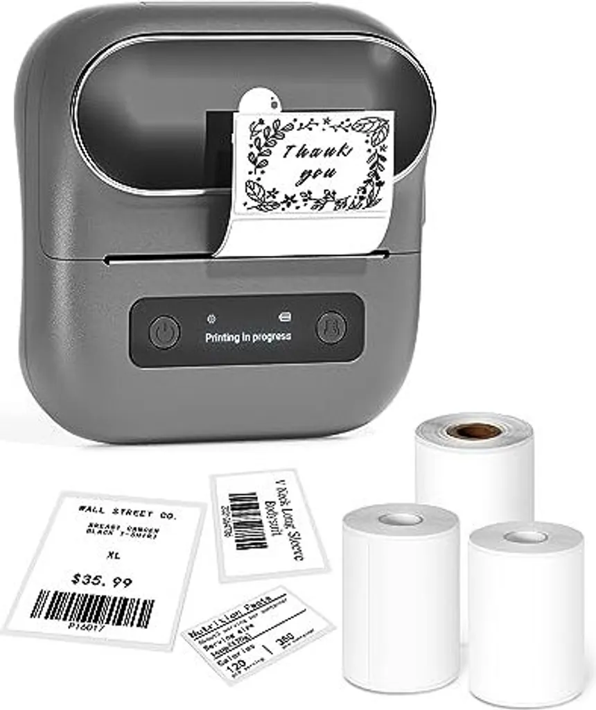 Phomemo M220 Grigio: Stampante Barcode e Mailing Bluetooth per PC