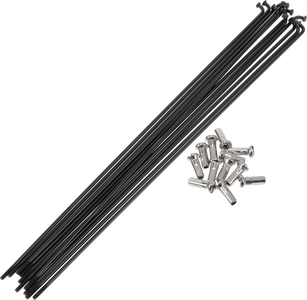 Fahrradspeichen 14G 213mm Länge Fahrradrad Speichen 304 Edelstahl Schwarz 1 Satz