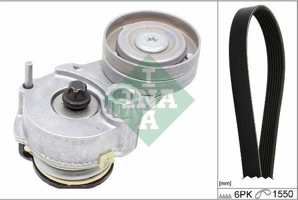 INA 529 0328 10 Keilrippenriemensatz OE 25185910 kompatibel mit Zafira, Mokka, Astra J, Trax, Aveo