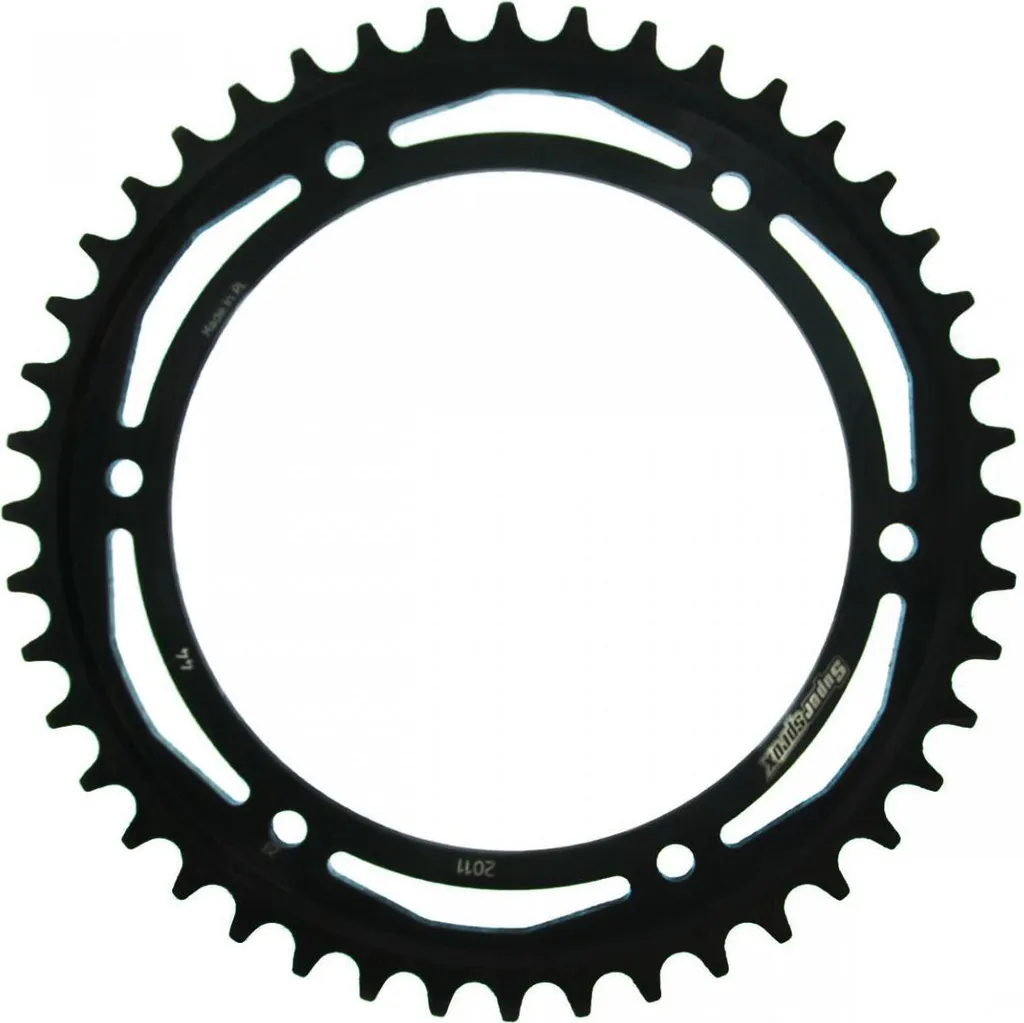 Couronne Moto en Acier 530 Supersprox 44 Dents Noire pour Chaîne