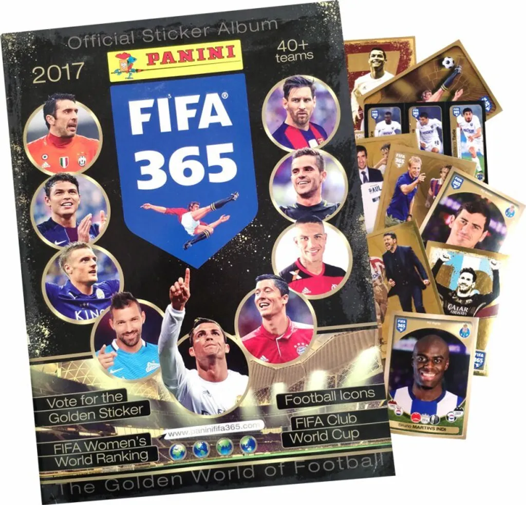 FIFA 365 2017/2018 : Set Complet Autocollants avec Album Panini Officiel
