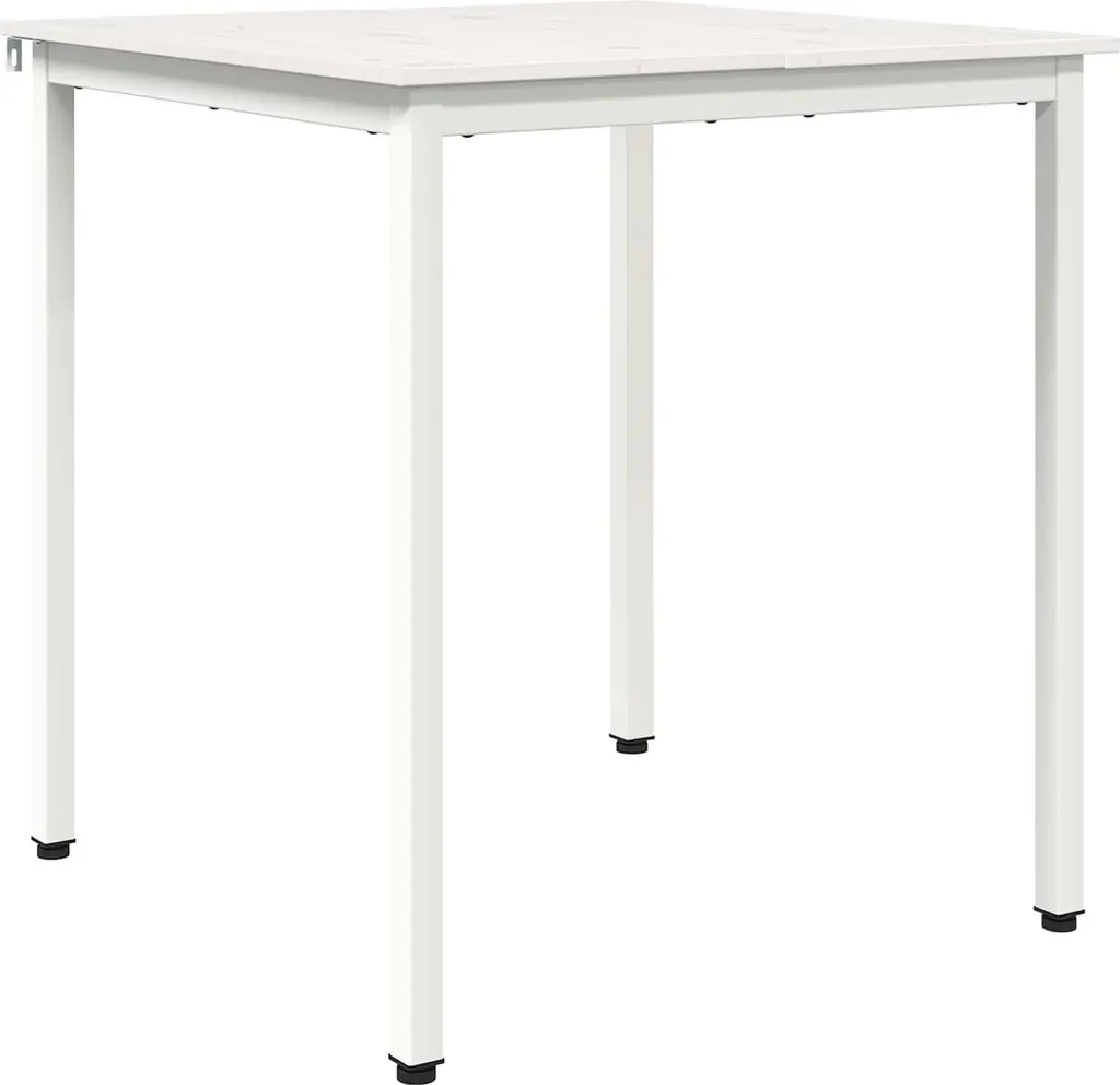 Tavolo Bianco Economico 70x70 Pino Massiccio vidaXL | Montaggio Facile