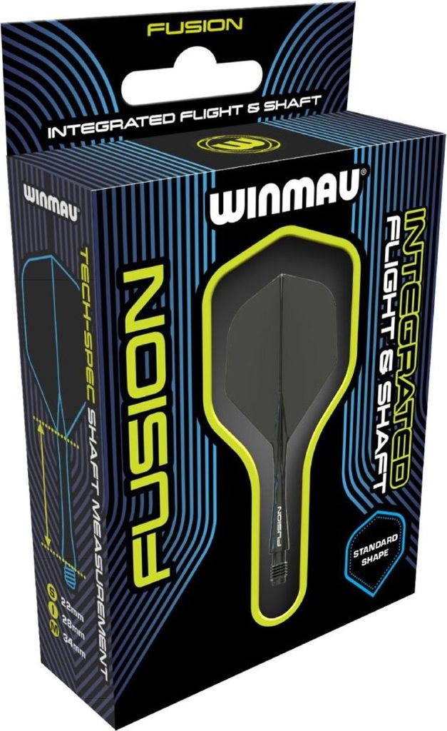 Winmau Fusion Flight/Schaftsystem Schwarz Short
