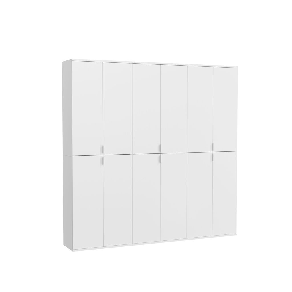ProjektX armoire de rangement 12 portes blanche. Image du produit 